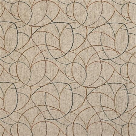 Designer Fabrics Designer Fabrics F873 54 in. Wide Green; Blue And Orange; Geometric Chenille Upholstery Fabric F873